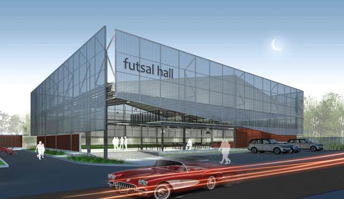 Contoh desain lapangan futsal