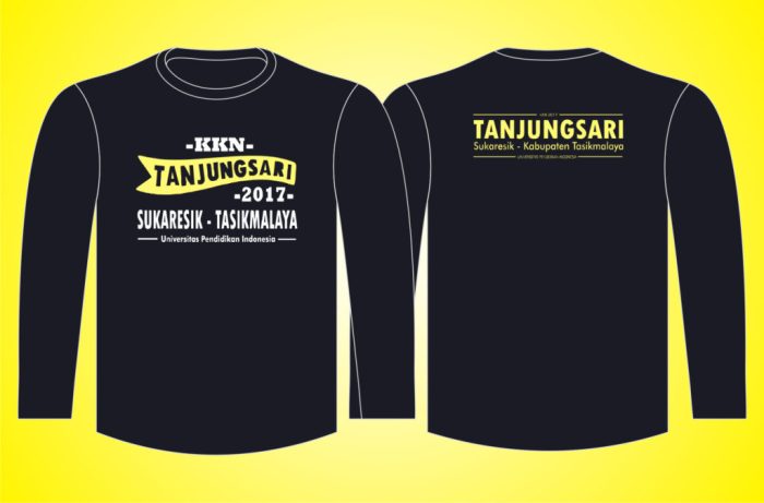 Contoh desain baju kaos kkn