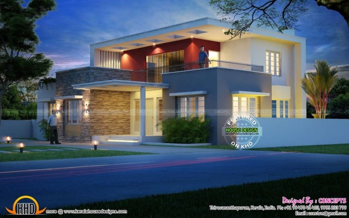 Contoh desain rumah minimalis 2 lantai