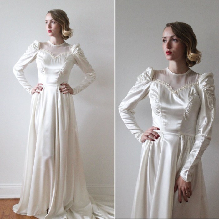 1940s style wedding dress